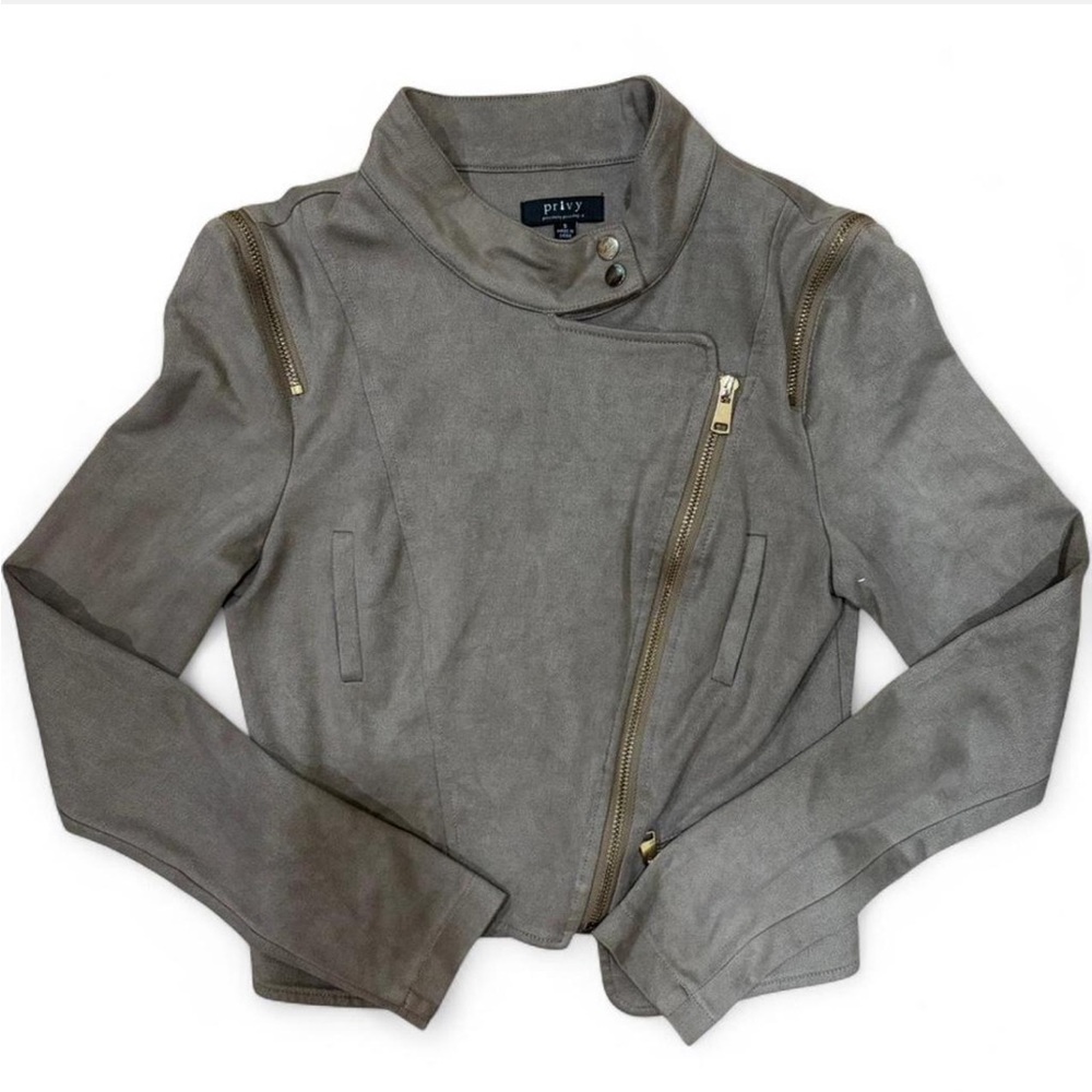 Brown suede jacket